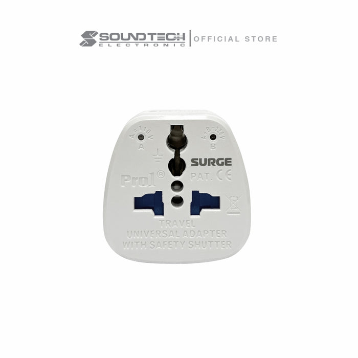 SOUNDTEOH TA-7SF 13A TRAVEL ADAPTOR W/SURGE PROTECTOR