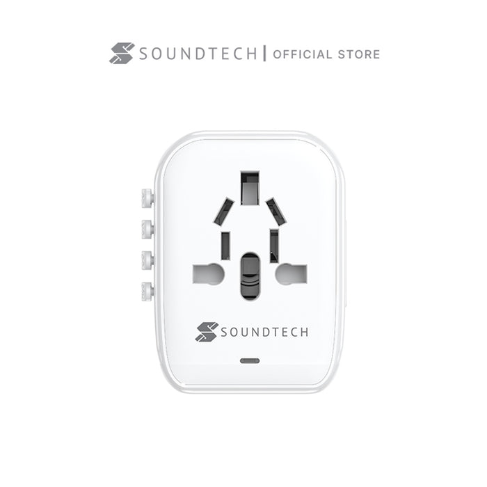SOUNDTEOH TA-820 TLRABEL ADAPTOR WITH 20W FOUR USB-A+C QUICK