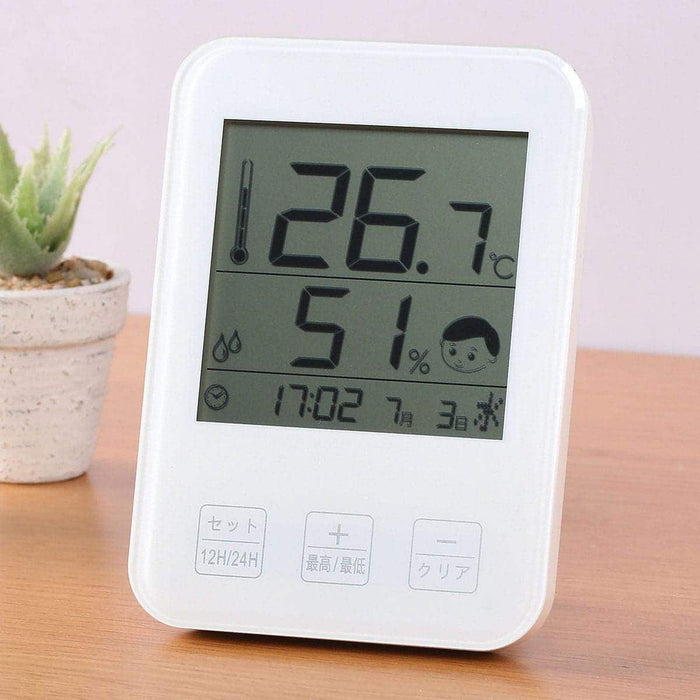 TABLE/WALL TEMP&HUMIDITY THERMOMETER CLOCK NT681