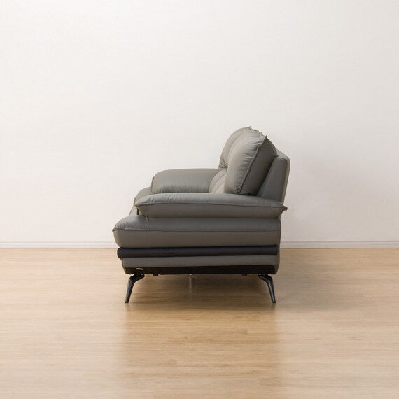 3P SOFA LOZO KD DGY LEATHER