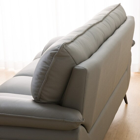 3P SOFA LOZO KD DGY LEATHER