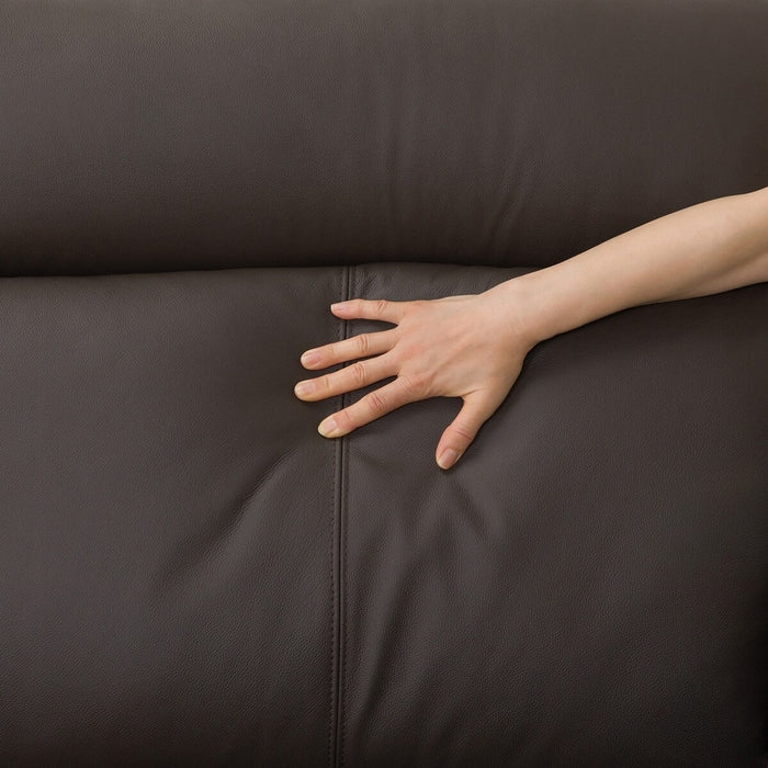 3S-SOFA LB07 LEATHER DBR