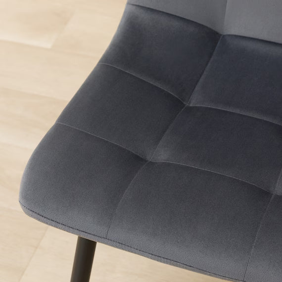 DINING CHAIR 2PCS SH103 GY/BK