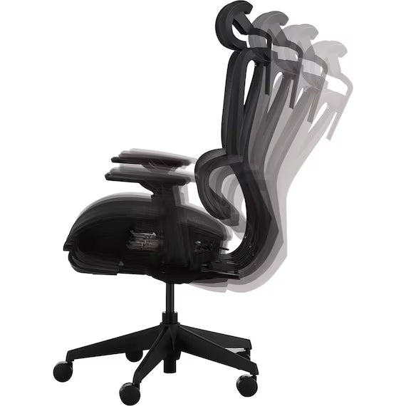 OFFICECHAIR OC707 SMALL ELASTOMERMESH BK