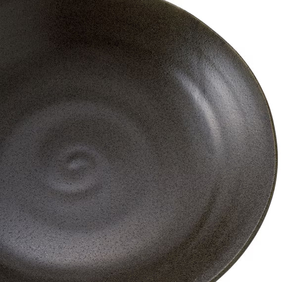 DEEP PLATE 25CM BK MINOYAKI