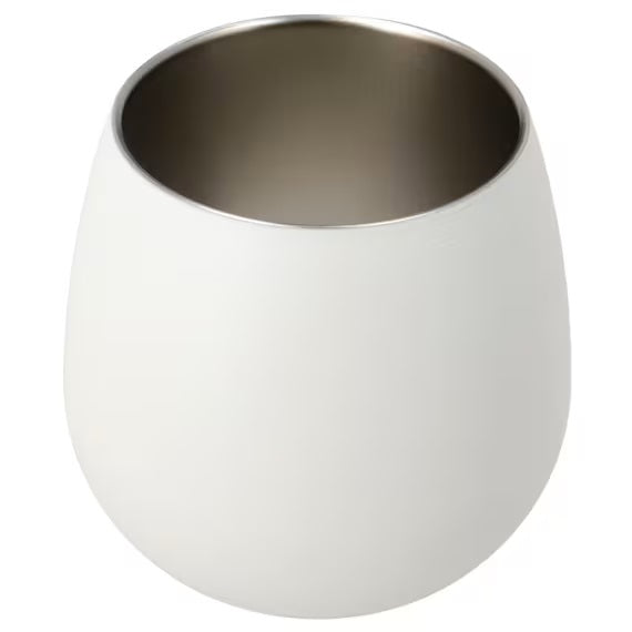 ROUND STAINLESS TUMBLER 250ML WH