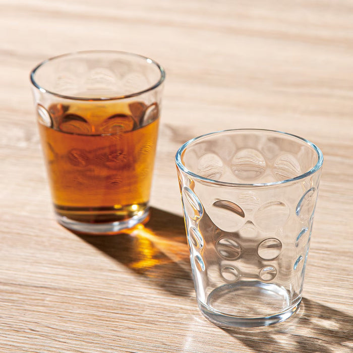 GLASS TUMBLER 2P SET 250ML RO03