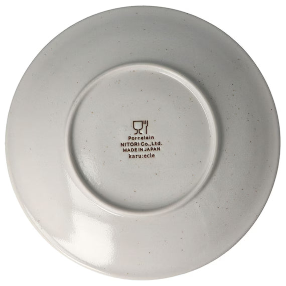 ULTRA LIGHTWEIGHT 23CM ROUND PLATE KARU:ECLE NISHOKUTOKUSA