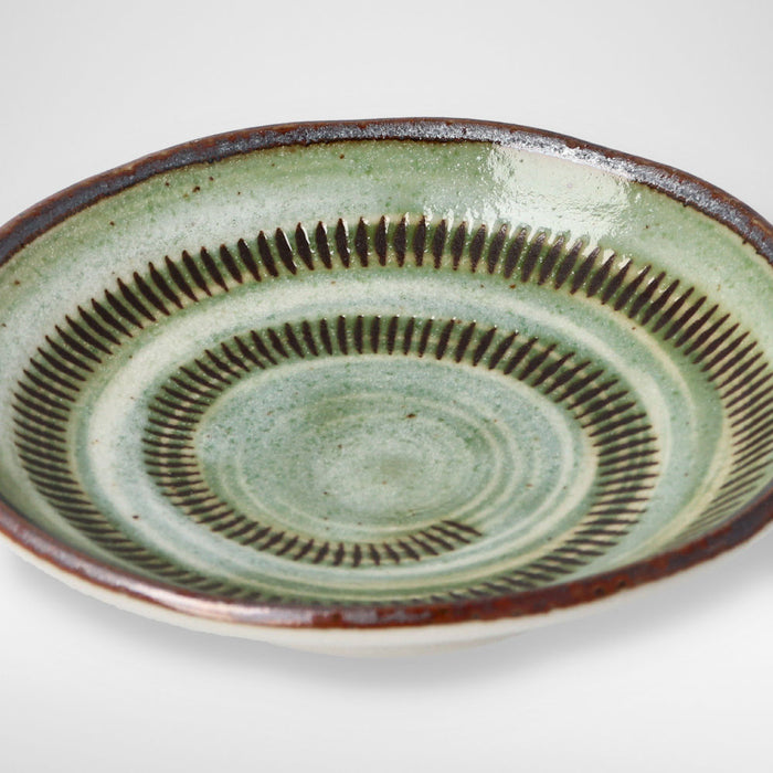 ULTRA LIGHTWEIGHT 9CM ROUND PLATE KARU:ECLE MIDORITOCHIRI