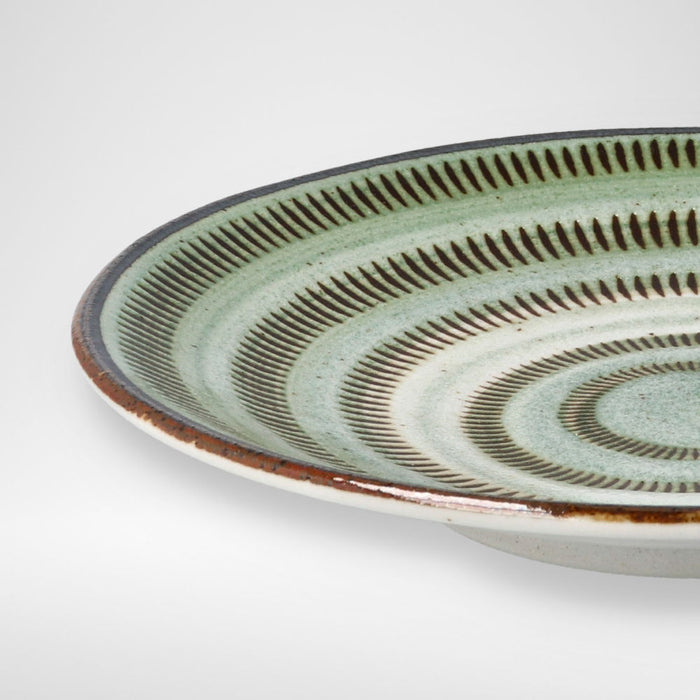 ULTRA LIGHTWEIGHT 18CM ROUND PLATE KARU:ECLE MIDORITOCHIRI