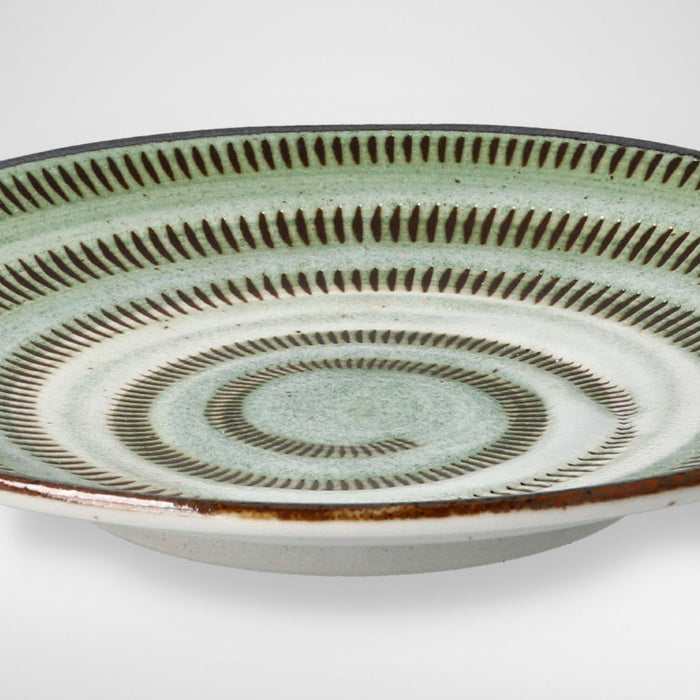 ULTRA LIGHTWEIGHT 18CM ROUND PLATE KARU:ECLE MIDORITOCHIRI