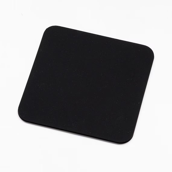 WATER ABSORBENT COASTER BLACK