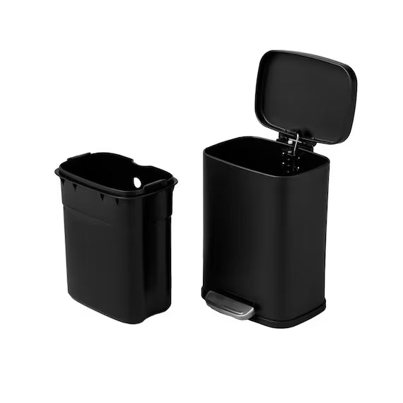 RECTANGLE SOFT-CLOSE TRASH CAN H8-5L BK