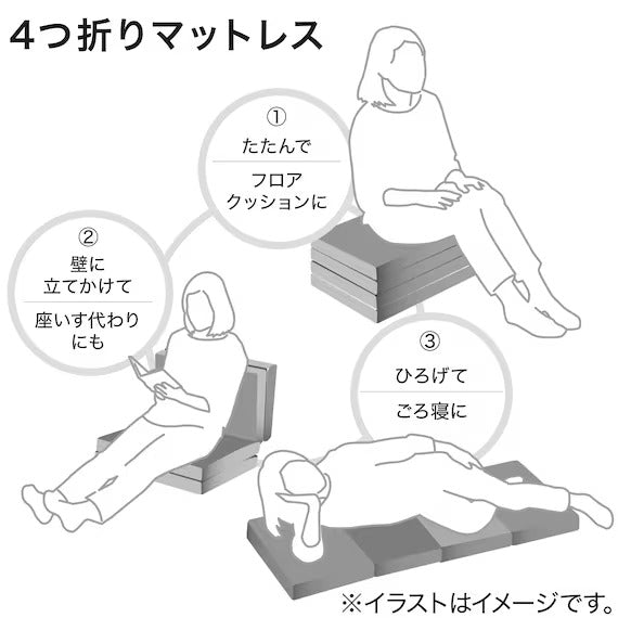 4 FOLD FLOOR CUSHION N-COOL WSP 2501 GY