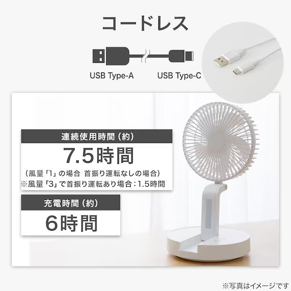 CORDLESS PEDESTAL FAN MW09NG WH