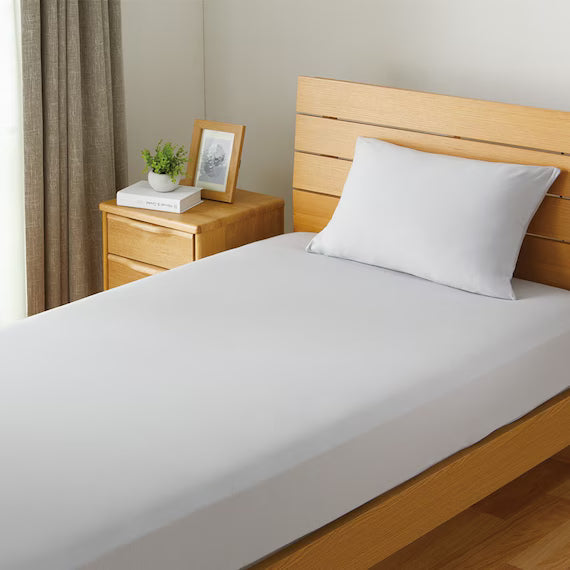STRETCH FITTEDSHEET38 NFIT FT05 COTTON GY WD-Q