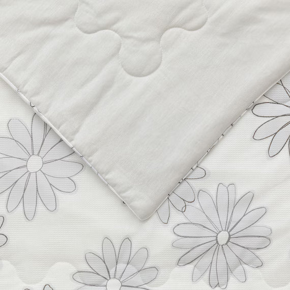REVERSIBLE COMFORTER N COOL SP S2509 FLOWER GY S