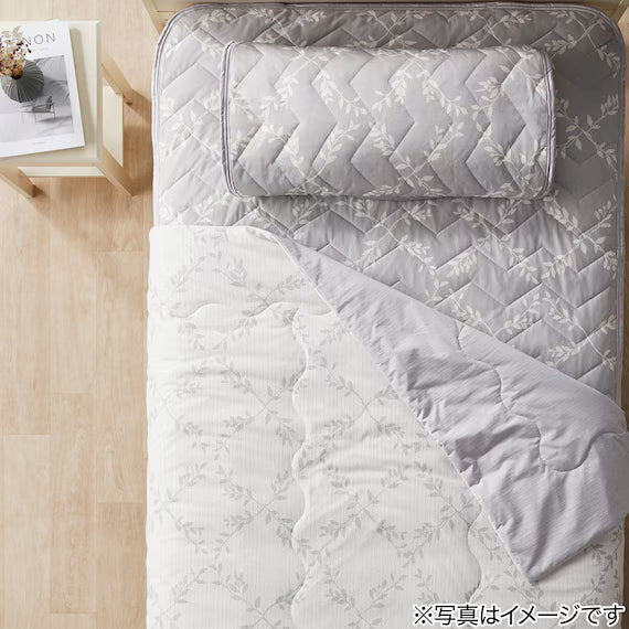 REVERSIBLE PADDED SHEET TOPPER N COOL WSP S2514 LEAF K