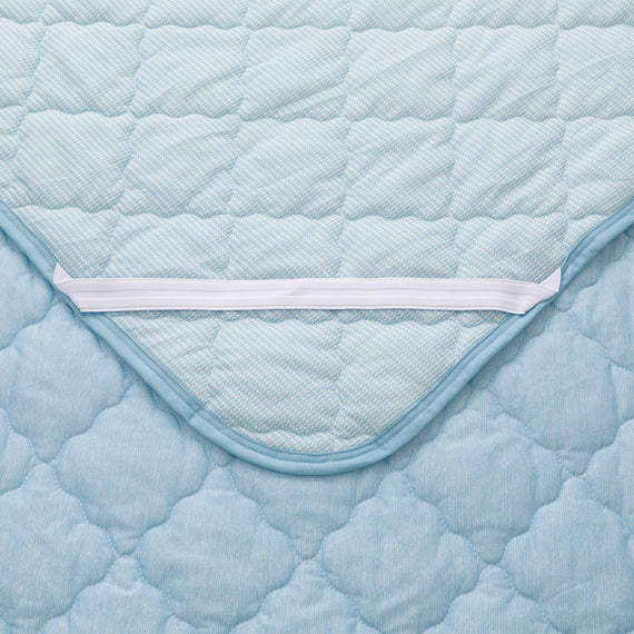 REVERSIBLE PADDED SHEET TOPPER N COOL S BL S2501