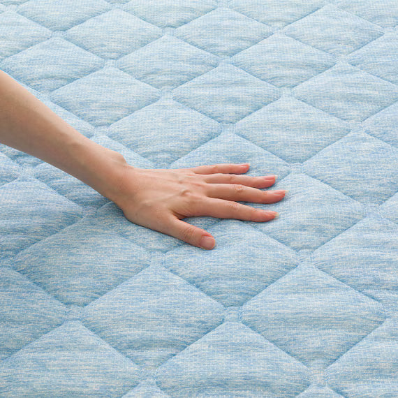 REVERSIBLE PADDED SHEET TOPPER N COOL SP SD BL S2502