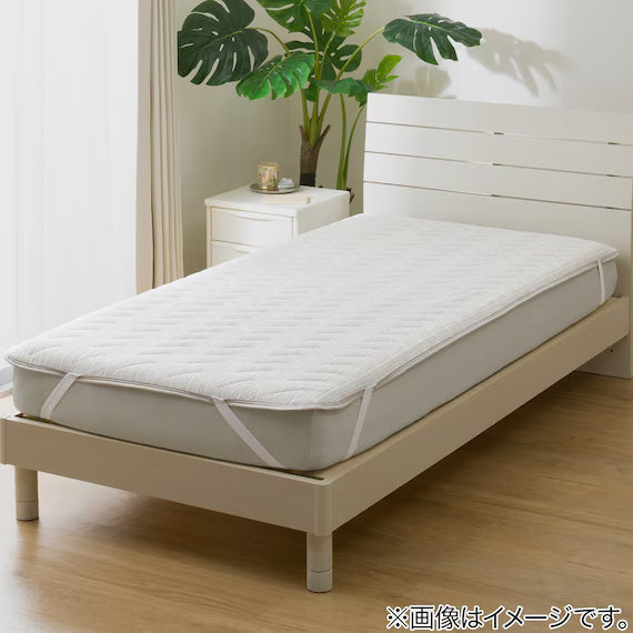 REVERSIBLE PADDED SHEET TOPPER N COOL WSP Q GY S2503