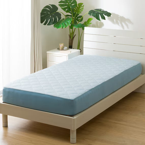 REVERSIBLE FITTED SHEET TOPPER N COOL S BL S2501