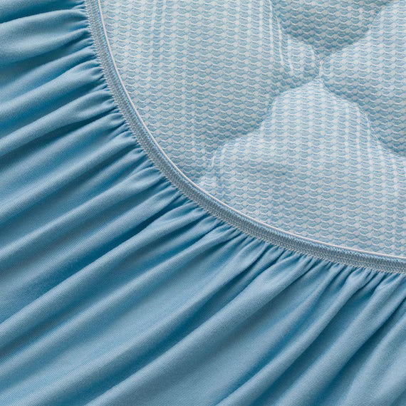 REVERSIBLE FITTED SHEET TOPPER N COOL S BL S2501