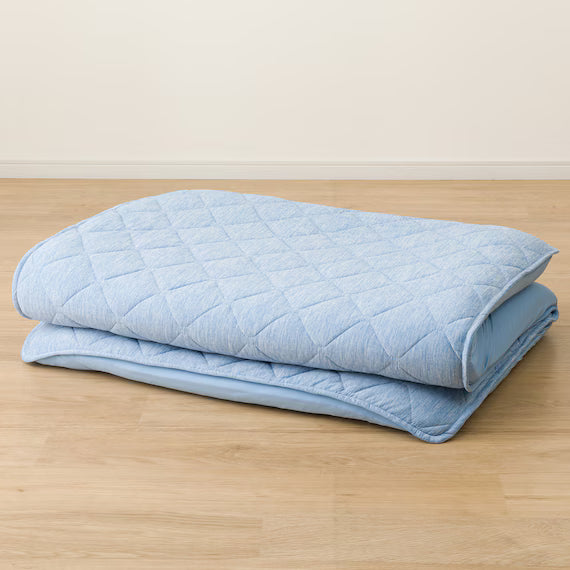 REVERSIBLE FITTED SHEET TOPPER N COOL SP S BL S2502