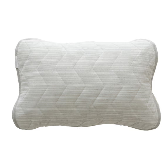 REVERSIBLE PADDED PILLOW TOPPER N COOL WSP GY S2503