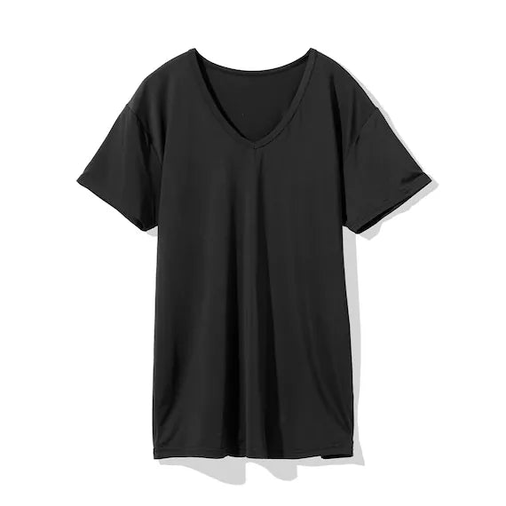 MENS COOL VNECK TSHIRTNE MESH BKLL