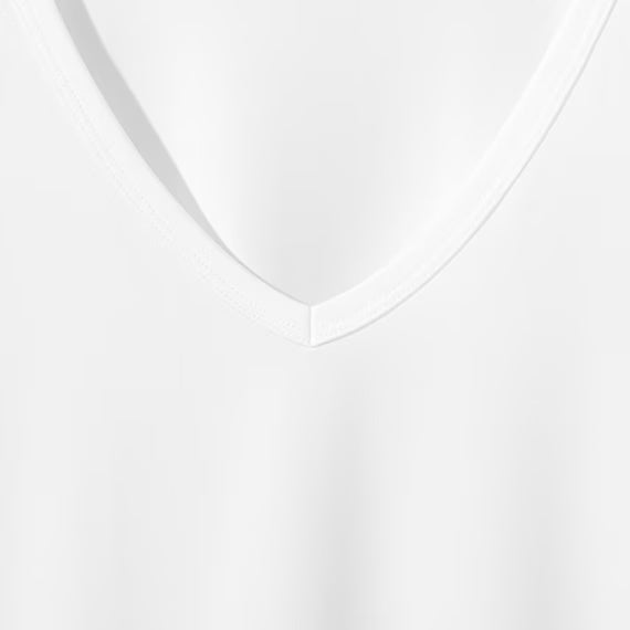 MENS SUPER COOL VNECK TSHIRTNE WH L
