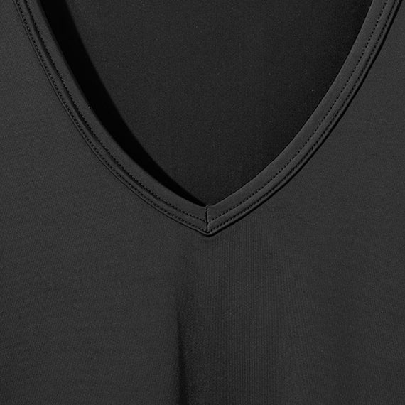 MENS SUPER COOL VNECK TSHIRTNE BK L