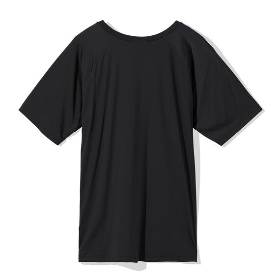 MENS DOUBLE SUPER COOL RAGLAN SLEEVE TSHIRTNE BK L