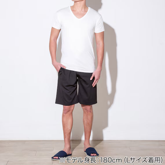 MENS COOL KNEE LENGTH ROOM PANTSNE MESH BK M