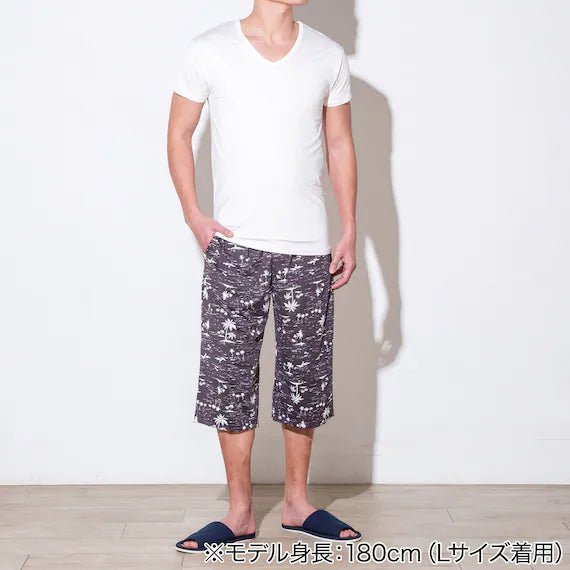 MENS SUPER COOL THREEQUARTER LENGTH ROOM PANTSNEP BK 3L