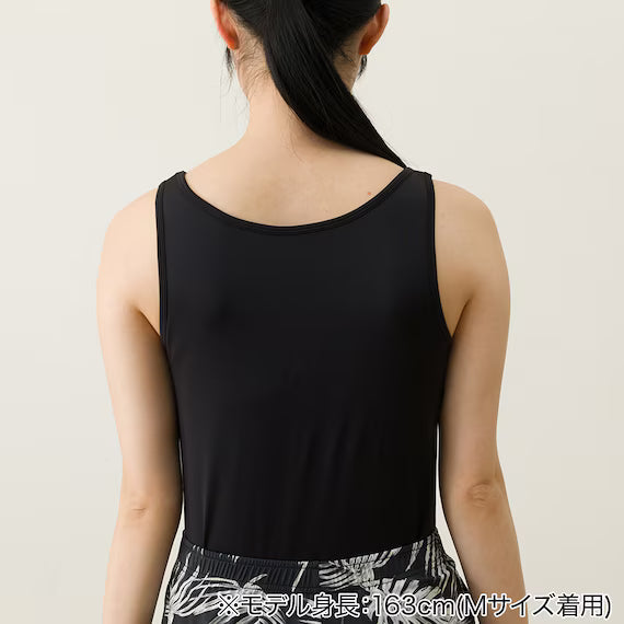 WOMENS SUPER COOL TANK TOP WITH BUILTIN BRANE BK M