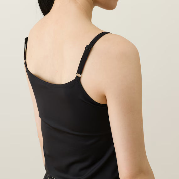 WOMENS SUPER COOL CAMISOLE WITH BUILTIN BRANE BK L