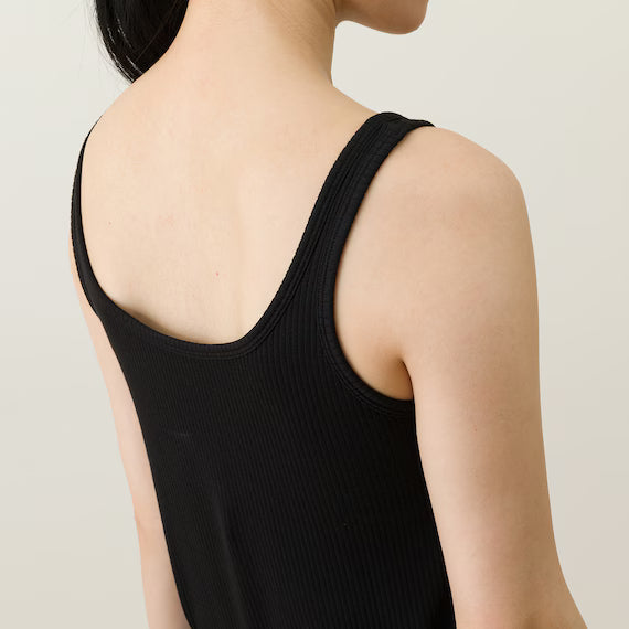WOMENS SUPER COOL RIBBED TANK TOP WITH BUILTIN BRAEBK M