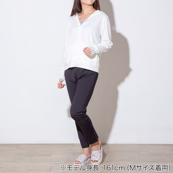 WOMENS UV CUT COOL HOODIE NE MESH WH L