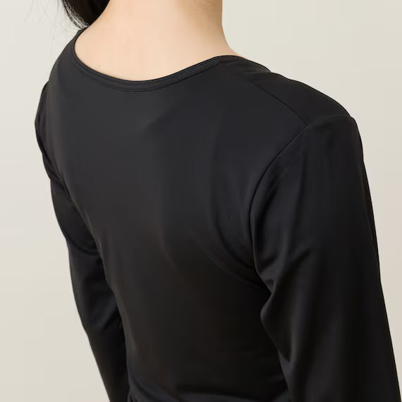 WOMENS UV CUT SUPERCOOL LONG SLEEVE SHIRT NE BK L