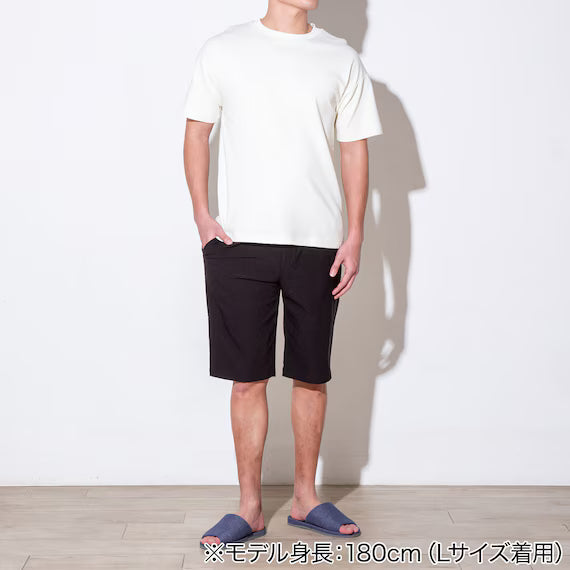 MENS COOL KNEE LENGTH SUPER STRETCH PANTS NE BK L