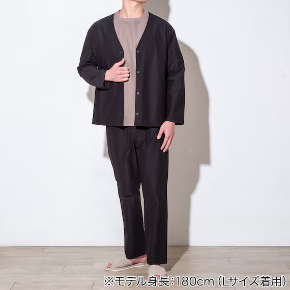 MENS COOL CUT GEORGETTE CARDIGAN NE BK L