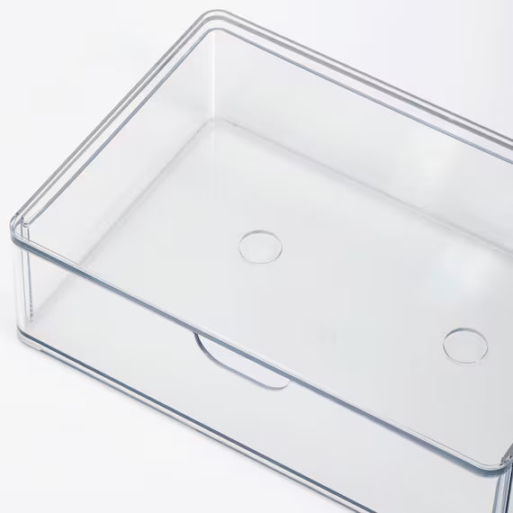 CLEAR COSMETIC ORGANIZER WITH DRAWERS L IW