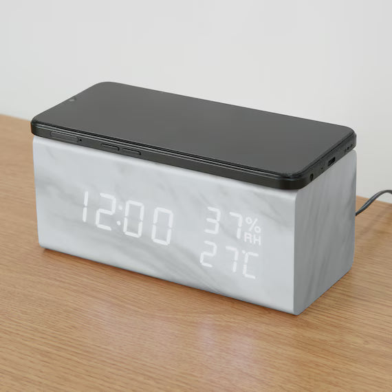 LED CLOCK SC WH 003HT