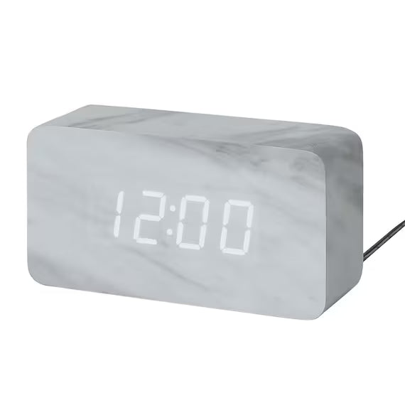 LED CLOCK M WH 001HT