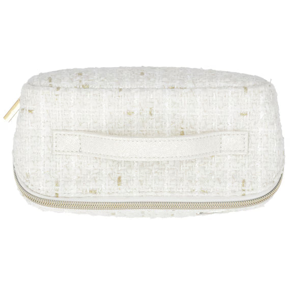 SQUARE POUCH WITH HANDLE TWEED WH NT2501