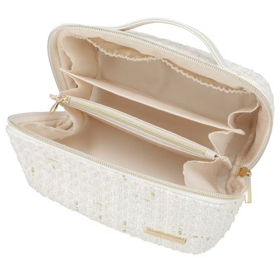 SQUARE POUCH WITH HANDLE TWEED WH NT2501