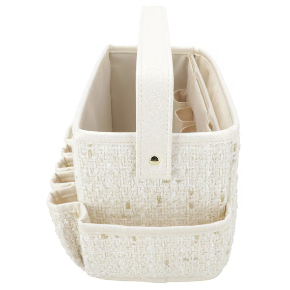 COSMETIC BASKET TWEED WH NT2501 L