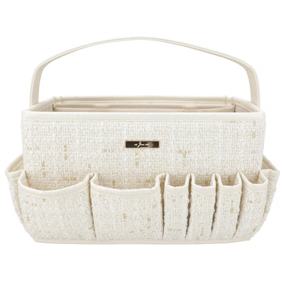 COSMETIC BASKET TWEED WH NT2501 L