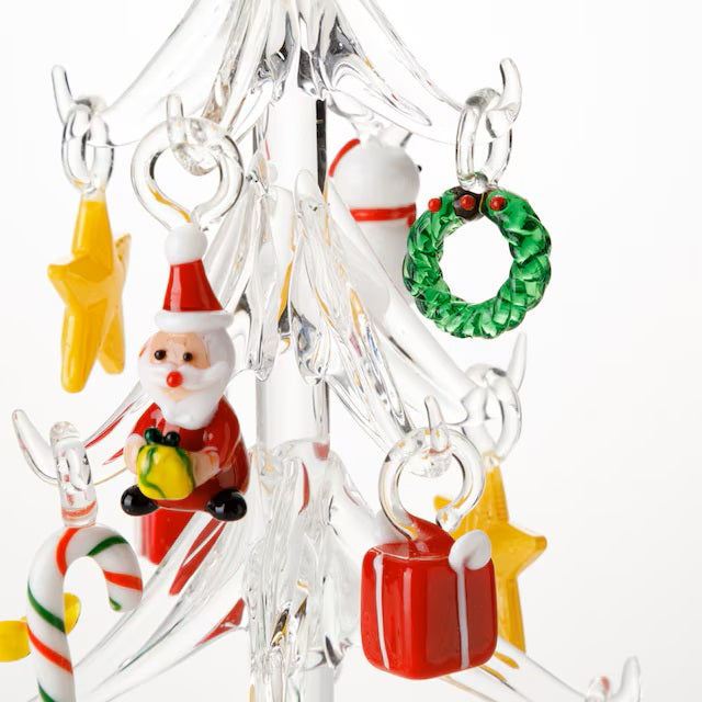 CHRISTMAS ORNAMENT GLASS TREE RW-G68 n4RW